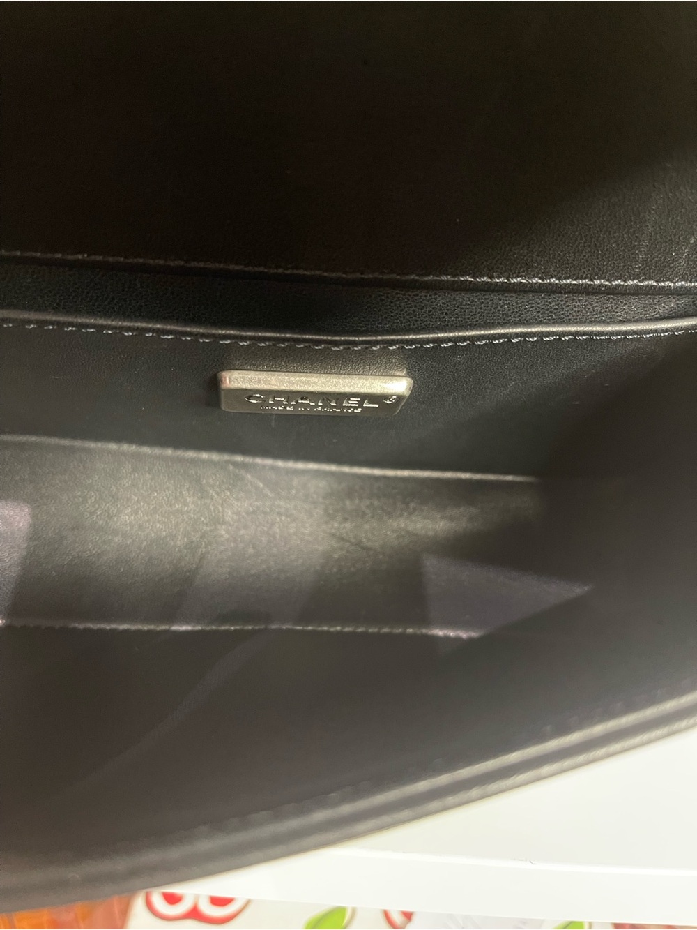 CHANEL Small Black Leboy Fur Crossbody Bag with Silver-Tone CC - Picture 7 of 8